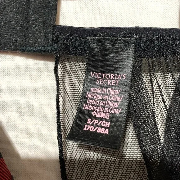 Victoria’s Secret Plaid Panel Sheer Bottom Teddy Tank Top - Picture 4 of 6